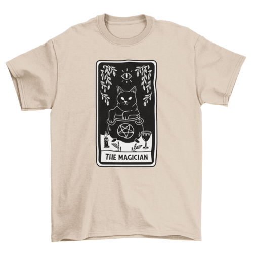 The Magician Tarot Cat T-Shirt