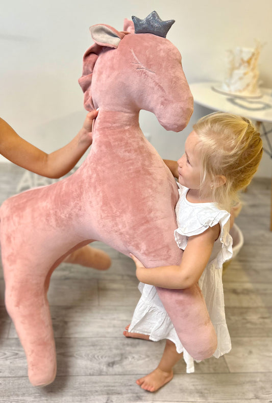 XXL Soft Toy "Wingless Pegasus" Pink