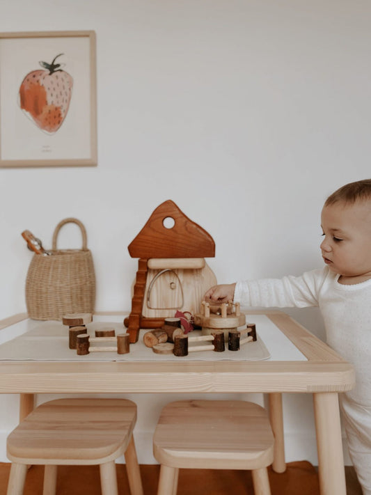 Natural Mushroom House Playset