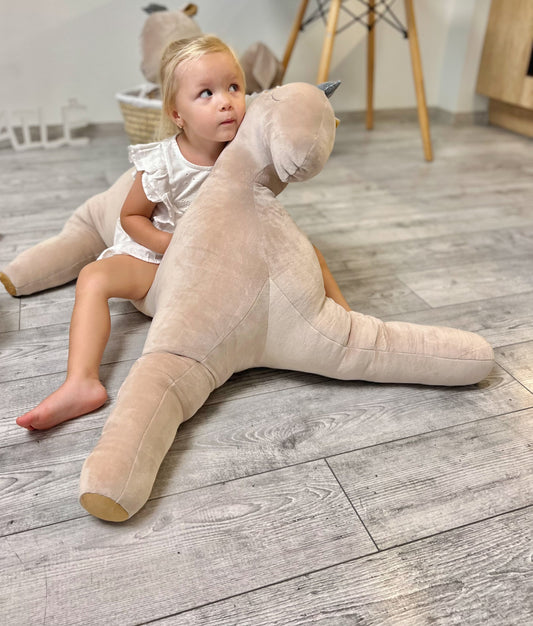 XXL Soft Toy "Wingless Pegasus" Beige