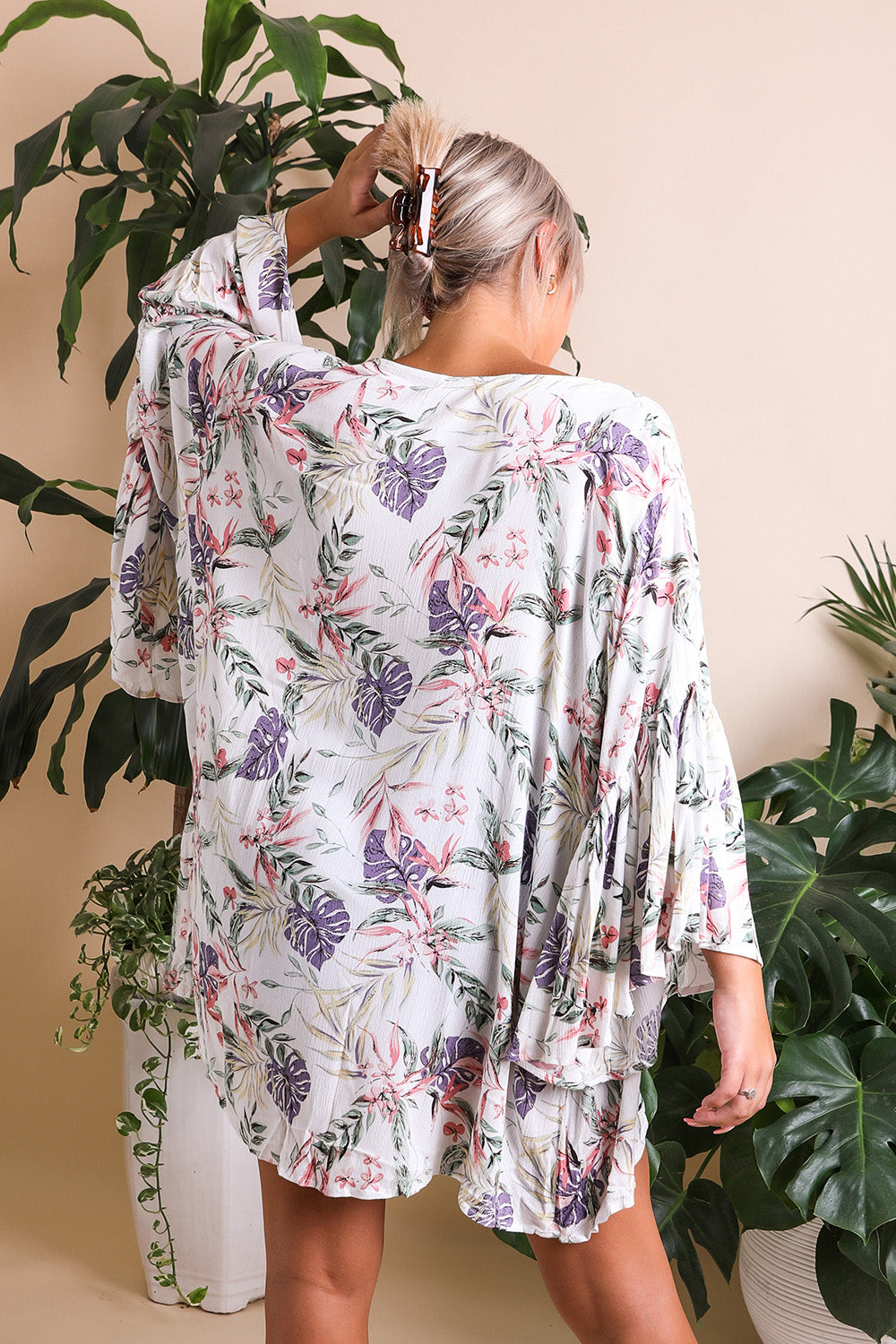 Draped Sleeve Kimono