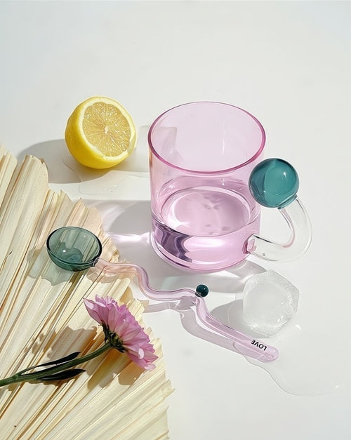 Whimsical Hand Blown Lollipop Mugs