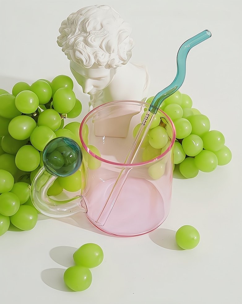 Whimsical Hand Blown Lollipop Mugs