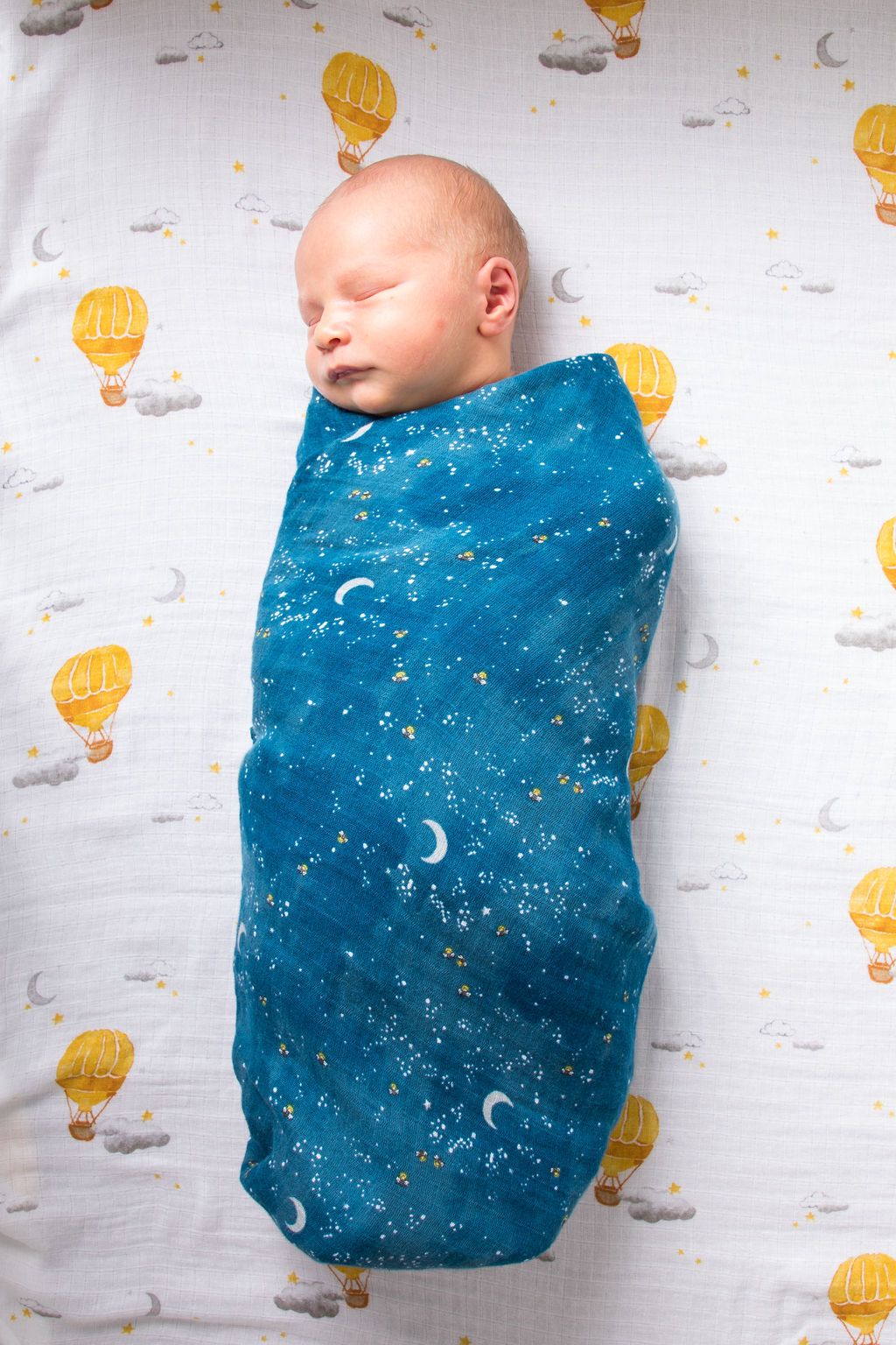 Organic Swaddle Set - Fly Me To The Moon