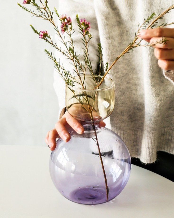 Modern Handblown Glass Vase