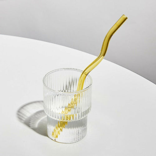 Wavy Glass Straw