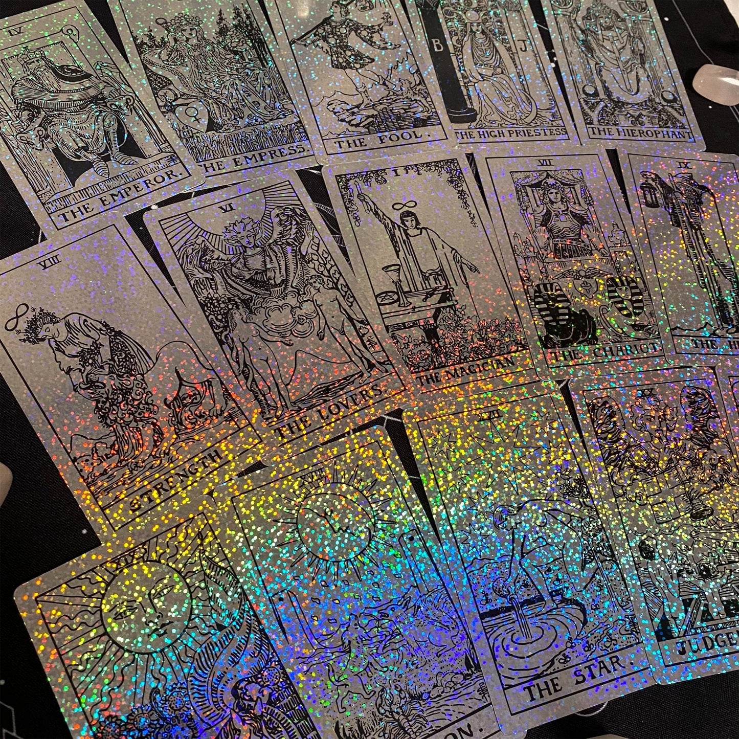 the Rider Waite Holographic Tarot Deck