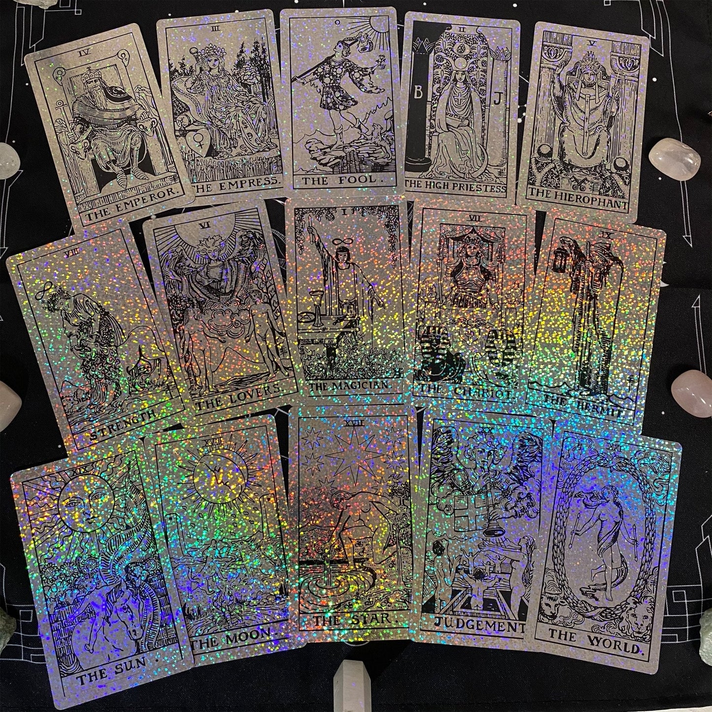 the Rider Waite Holographic Tarot Deck