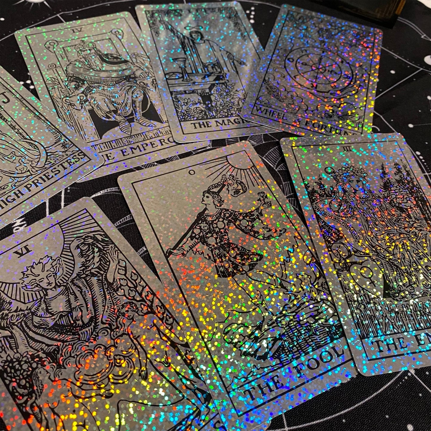 the Rider Waite Holographic Tarot Deck